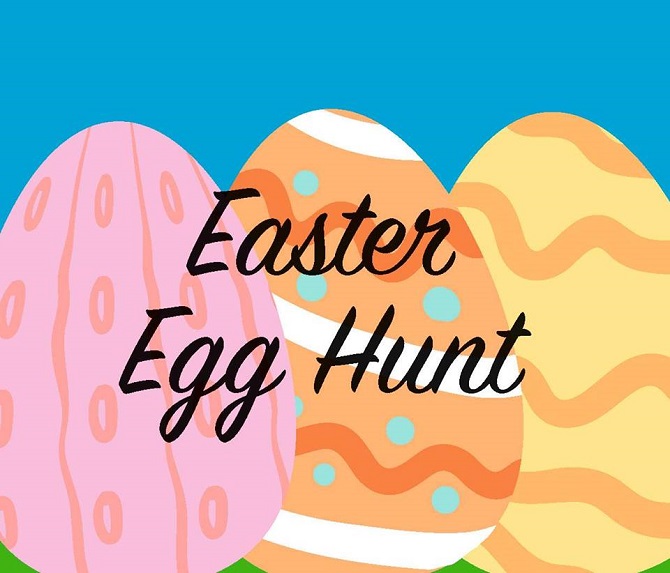 Easter egg hunt at Hatherley Park